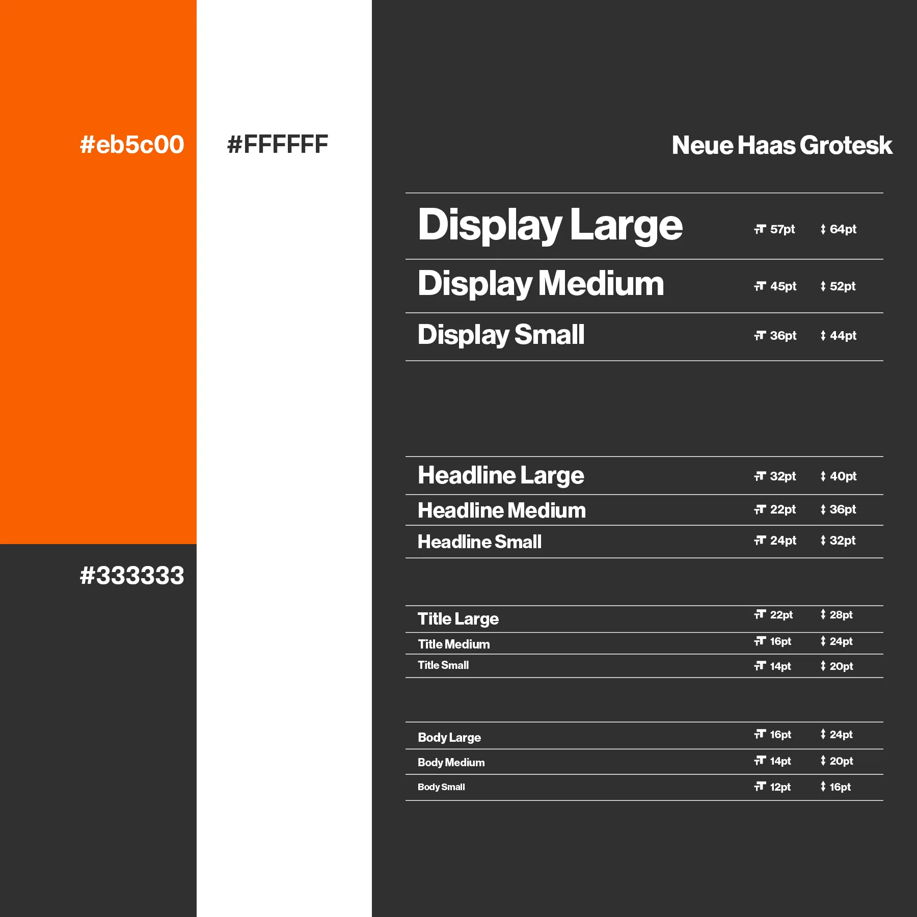 UrbanEck colors typography